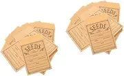 LALAFINA 2sets Self Sealing Mini Envelopes Paper Reusable Envelopes for Vegetable Collection 100pcs*2