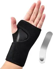 Wrist Support for Arthritis Sprain Fracture, Adjustable Wrist Strap with Splint Brace Carpal Tunnel Wrist Splint Breathable Wrist Brace Provides Wrist Support for Right Hand