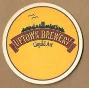 Uptown Brewery Liquid Art Beer Coaster Scottsdale AZ