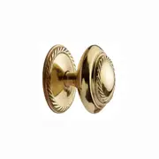 Superior Brass Cupboard Cabinet Knob Georgian 30mm Polished Brass 4012
