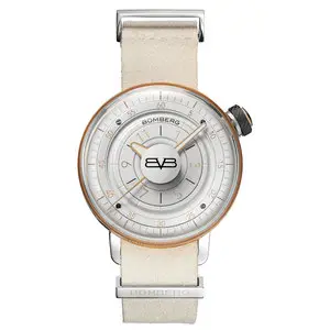 BOMBERG ｜BB-01 白金皮錶帶錶款－錶徑 38mm
