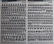 Mecanorma Dry Transfer Lettering Sheet 506.60 CLN #9, QUORUM BOLD 15mm