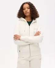 Essential Logo Zip Hoodie | Off White