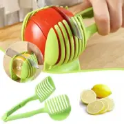 Tomato Slicer Fashion Fruit Tomato Clip Holder Slicer -Lemon Potat- G8Z8