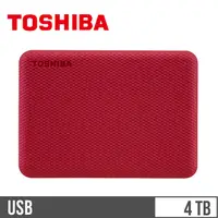 在飛比找燦坤線上購物優惠-東芝TOSHIBA V10 2.5吋 4TB行動硬碟 紅(H