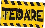 COSMEVIVI 1 Roll Halloween Caution Tape Non Adhesive Warning Line for Party Decorations Scene Backdrops and Barricades Enter If You Dare Design for Spooky Events