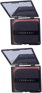 VICASKY 2 Sets Oil Absorbing Blotting Paper with Mirror Case and Puff Portable Facial Oil Sheets for Oily Skin Control and Makeup Touch Up for Daily Use