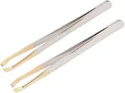 Cosmetic Tweezers, Anti Static Eyebrow Hair Removal Tweezers Stainless Steel Precision Tweezers for Girls for Eyebrows Facial Hair for Women for Ingrown Hair