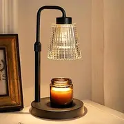[Anyuainiya] Candle Warmer Lamp with Timer Dimmable, 3 Timing Modes, Adjustable Height, Wax Warmer for Scented Wax for Home Decor Gifts with 2 Bulbs