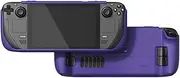 Skull & Co. GripCase SD for SteamDeck: A Soft Protective Case with Textured Grips Full Protection and Stand, Shock-Absorption Non-Slip and Anti-Scratch Cover Design - Galactic Purple
