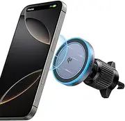 UGREEN for Qi2 15W MagSafe Car Charger, Fast Qi2-Certified Wireless Charging Mount, Magnetic Air Vent Holder, Compatible with iPhone 16/15/14/13/12 Series