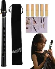 Pocket Saxophone - 8-Hole C Key Practice Sax | Band and Orchestra Musical Instruments for Music Players, Practice Tool