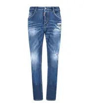 Dsquared2 Broken Knee Wash 642 Distressed Jeans IT52,IT50,IT56,IT44,IT54,IT48,IT46 blue