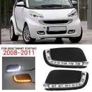2pcs LED DRL Daytime Running Light Fog Lamp For Benz Smart fortwo 2008-2011 (for: Smart)