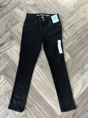 Cat & Jack Girl size 12 Skinny Jeans Adjustable Waist Ultimate Stretch Black