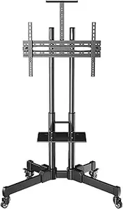 Mobile TV Cart Floor Stand Mount Home Display Lifting Trolley for 32-65" TV Holder with