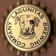 USA Plastic Lined Beer Crown Bottle Cap: Lagunitas Brewing (No Bold)