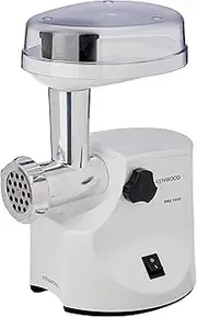 Kenwood Pro 1400W Food Mincer MG450, Grinds Meat, Nuts, Tomatoes and Makes Breadcrumbs, Ability to Mince up to 1.8kg Ingredients in 60 Seconds, White