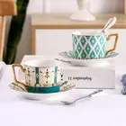 1pc Creative Phnom Penh Ceramic Cup Saucer Flower Tea Tea Set Bone Coffee Cup