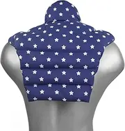 Neck Pillow, cervical neck pillow, shoulders and back, stars blue, St. John's kernel pillow, neck pillow, heat cushion, 2 in 1, heat and cold possible