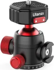 Lightweight ULANZI 20KG Load Capacity Ball Head - Perfect for Tripods & Sliders