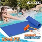 12 ft Blue Floating Water Pad River Gaint Float Mat 3-Layer XPE Foam Lounge Bed