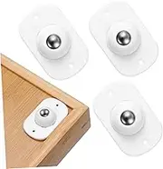 4pcs Adhesive Mini Caster Wheels Sturdy Rollers for Appliances Easy Stick Design Compact Swivel Wheels for Storage Boxes and Furniture