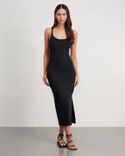 [Jag] Jag Women's Harlowe Keyhole Tank Dress In Black Size 14 14 Black