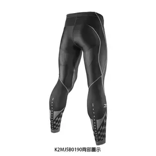 MIZUNO 美津濃 BIO GEAR BG8000 II男用壓縮褲 K2MJ5B0192 黑色藍邊