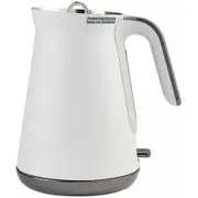 Morphy Richards 1.5 Aspect Kettle - Black Chrome/White