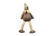 Urban Chicken 26cm Fabric Animal Door Stopper Home/Room Decor Doorstop Grey