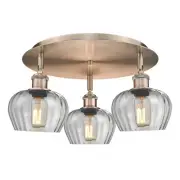 Innovations Lighting 516-3C-8-19 Fenton Flush Fenton 3 Light 19"W - Copper