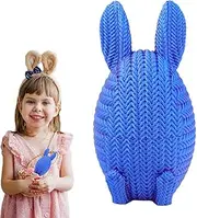 3D Printed Easter Eggs | Bunny Shaped Easter Candy Filled Eggs | Novelty Spring Family Gatherings Desk Decor for Kids, Friends, Family