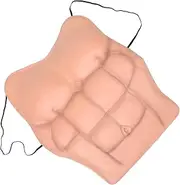 WRITWAA Fake Realistic Male Chest Fake Man Muscle Prop For Halloween And Cosplay Costume Props