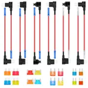 4 Types 12V Car Add a Circuit Fuse Tap Kit 12 Volt Low Profile Mini Micro2 Stand