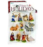 Home for Holidays Tiny Resin Nativity Set NWT