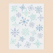 Snowflakes.