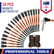 18-Piece Magnetic Nut Driver Set SAE Metric Nut Driver Set Impact Drill Tool Au
