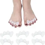 Bunion Corrector Toe Spacer Toe Straightener Toe Stretcher Toe Correctors,3Pairs Toe Separators Bunion Corrector Soft Gel Toe Spacers to Correct Bunions and Restore Toes to Their Original Shape,L Size