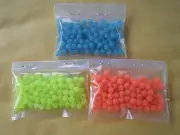 600 PCS. 5MM. SOFT/GLOW LURE BEADS-.036 HOLE, BLUE, CHARTREUSE, ORANGE 200 EA.