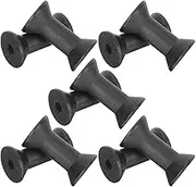 SEWACC 10Pcs Wooden Thread Spools Practical Weaving Bobbins for Sewing Crafts and Embroidery Durable Home Thread Storage Smoothly Polished for Easy Use