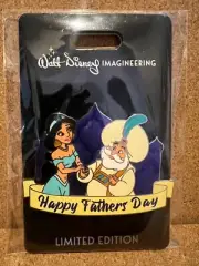 Disney Pin WDI MOG Fathers Day 2021 LE 250 - Jasmine, Sultan from Aladdin