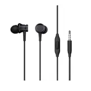In-Ear Fresh earphone 3.5mm Earpiece with Mic for Mi A1 Pad 4 A3 Lite CC9 Redmi K20 Pro Note 7 8 8A 7A - Black