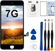EFaith for iPhone 7 Screen Replacement 4.7" LCD Display 3D Touch Digitizer Glass Assembly with Complete reparing tools Kit, Screen Protector,Compatible models A1660, A1778, A1779 (Black)