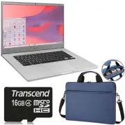 Samsung 15.6" Chromebook 4+ Intel Celeron 4GB RAM 64GB eMMC + 16GB MicroSD & Bag