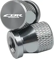 jininghaibo Motorcycle Aluminum Alloy Tire Wheel Decorate Parts Valve Stem Caps Cover Compatible with CBR500R CBR500 R Special Accessories(Black)