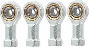 VILLFUL 4pcs Joint Bearing Aluminum Rod Ends Block Pulley Rod End Connector Pulley Wheel Adhesive Caster Wheels Self Lubricating Bearing Self Lubricating Connector Pulley Kit Cam Lock Iron