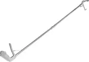 YARNOW Stainless Steel Snake Catcher Clip Tool Durable Safe Snake Trap Grabber for Reptiles Design Lock Practical Tongs for Garden and Zoo Use