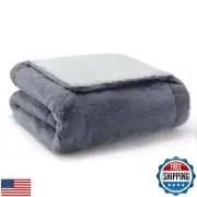 COZY KISS Waterproof Pet Blanket, Soft Faux Fur Dog Blanket for Sofa Bed Couc