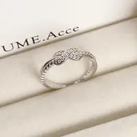 在飛比找momo購物網優惠-【UME.Acce】純銀無限符號鑲鑽戒指(S925純銀 純銀